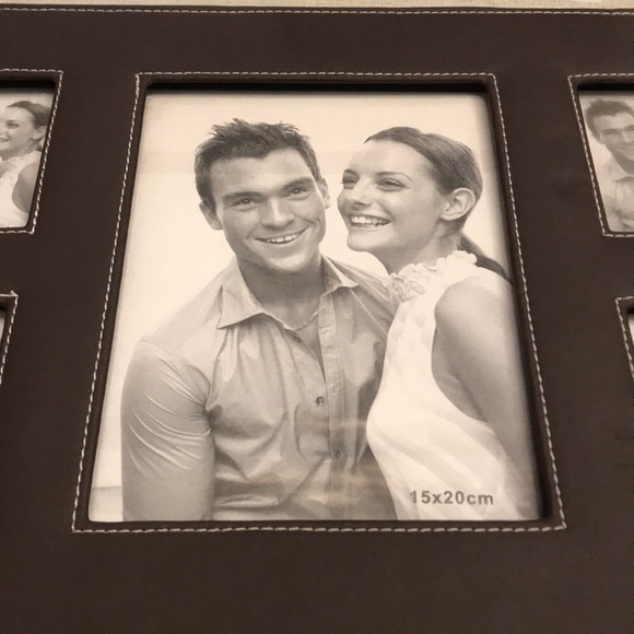 Brand New Leather Embossed Desk Picture Frame! - Picture 3 of 6